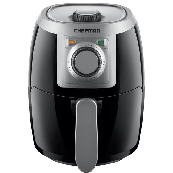 CHEFMAN 2 Qt Compact Air Fryer – Nonstick, Adjustable Temp, 60-Min Timer - Picture 1 of 6